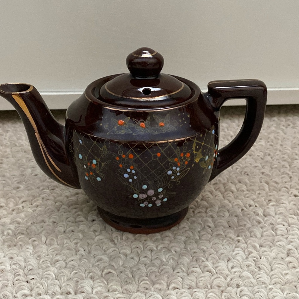 Vintage Moriage Teapots, Creamer, Pitcher